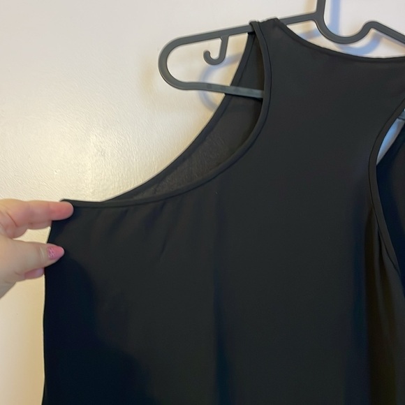 The Fisher Project Black Silk Mini Shift Dress Sleeveless size L - Picture 9 of 14